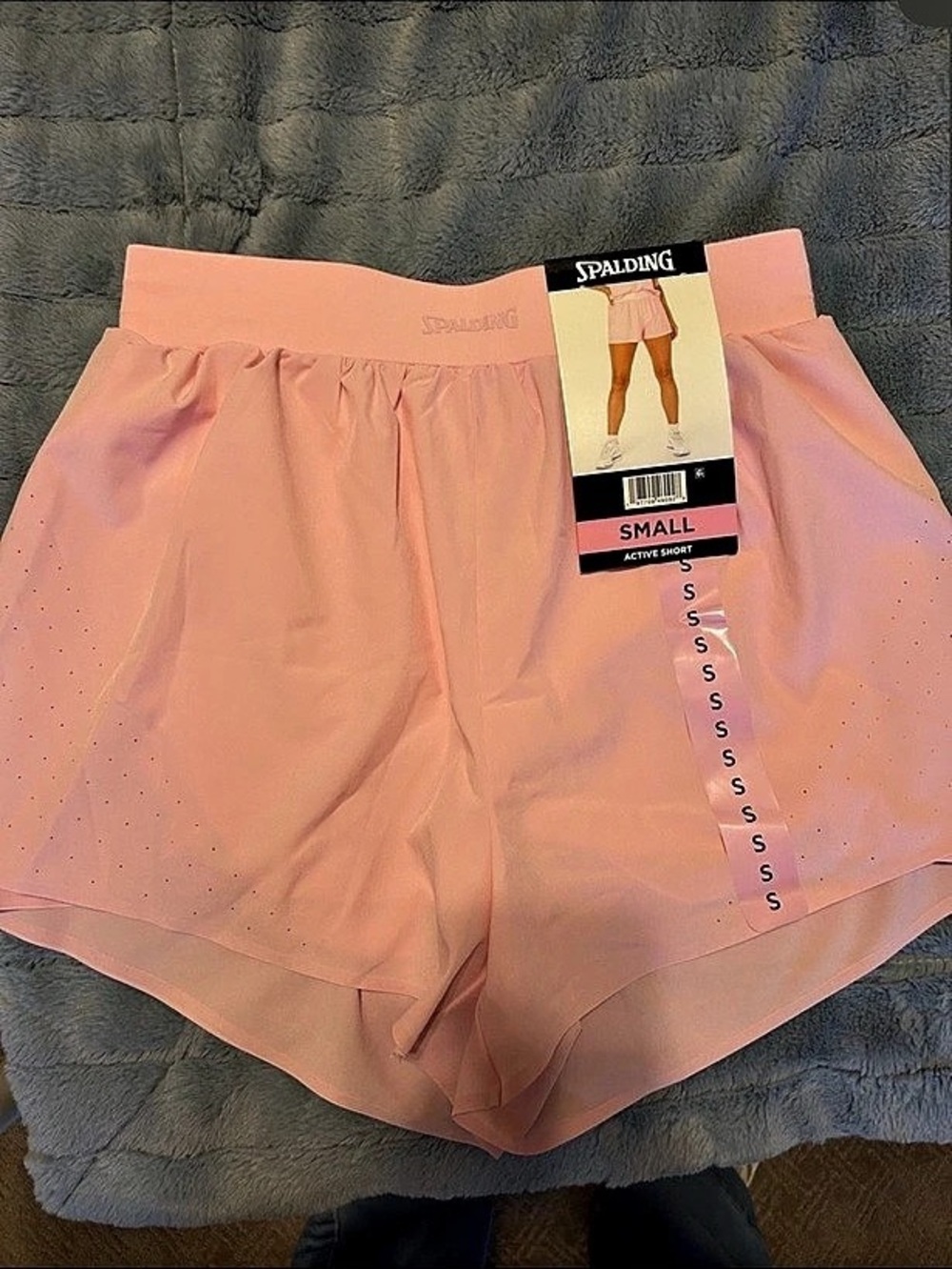Spalding Active Short Athletic Shorts in Pink Size Small. NWT
